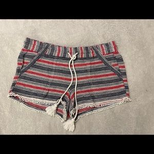 Jolt Red White & Blue Striped Shorts Junior size 9